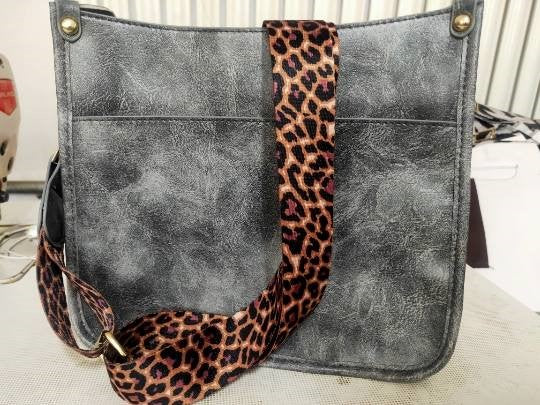 Grey Cross Body Purse