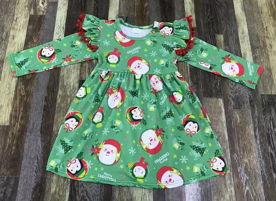 white christmas dresses Santa Christmas Dress – Ava Belle Boutique
