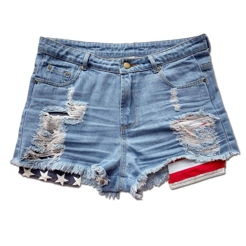Mommy and Me 4th of July Jean Shorts - ADULT