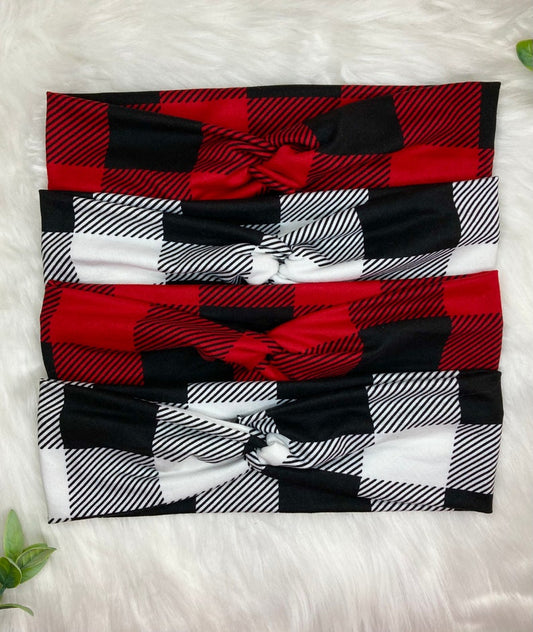 Plaid Twist Wrap