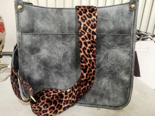 Grey Cross Body Purse