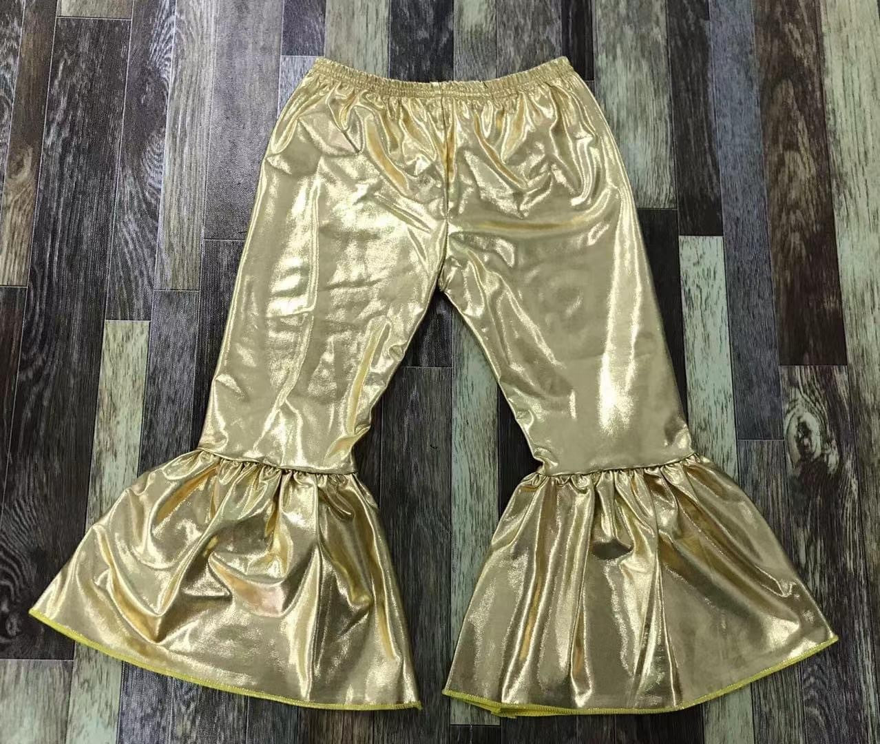 Gold Foil Bell Bottoms