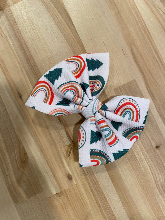 Christmas Rainbow Bow