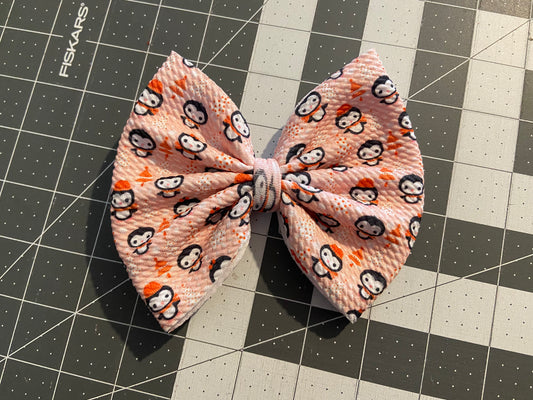 Penguin Christmas Bow