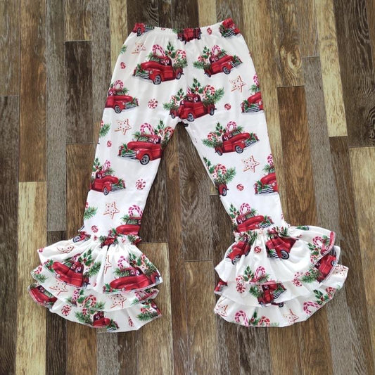 Classic Christmas Ruffle Pants