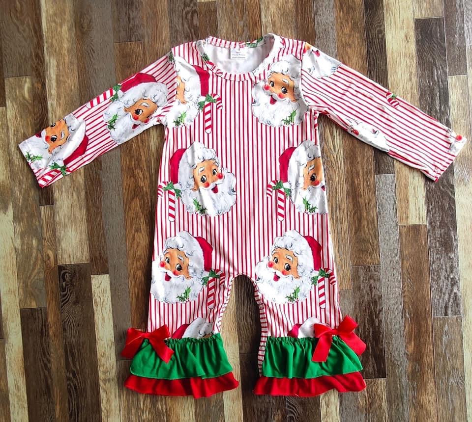 Ruffle Santa Romper