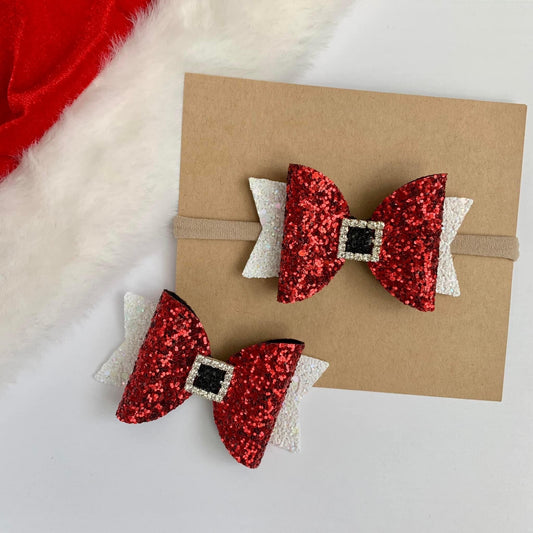 Santa Belt Bow